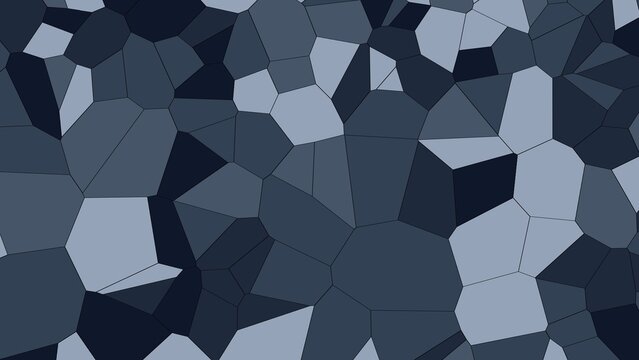 Abstract Geometric Mosaic in Dark Blue Tones