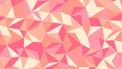 Fototapeta premium Bright Geometric Pattern with Pink Peach Tones
