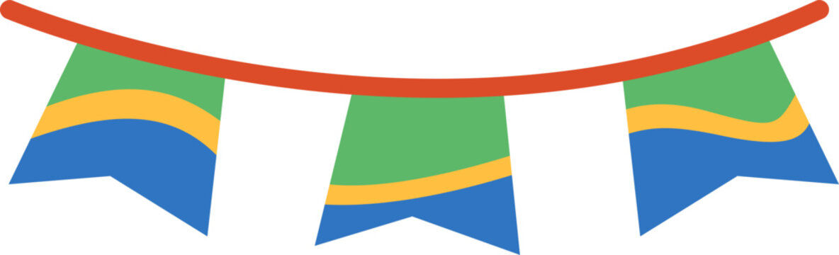 Rio Carnival Elements Set Icon 