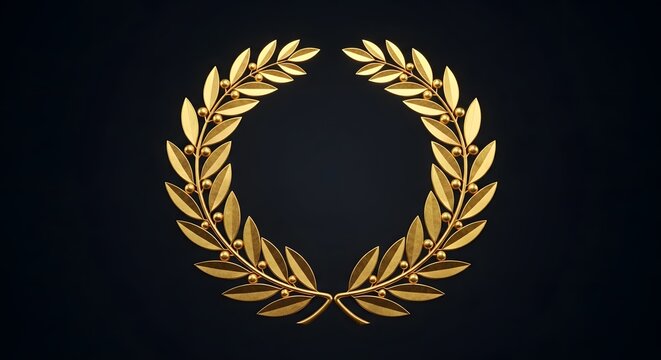 gold laurel wreath