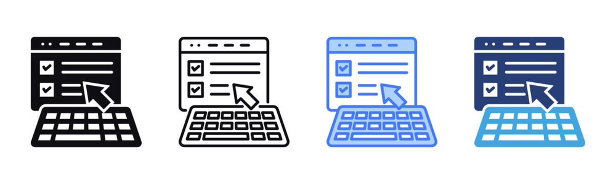 Data Entry icon sheet multiple style collection
