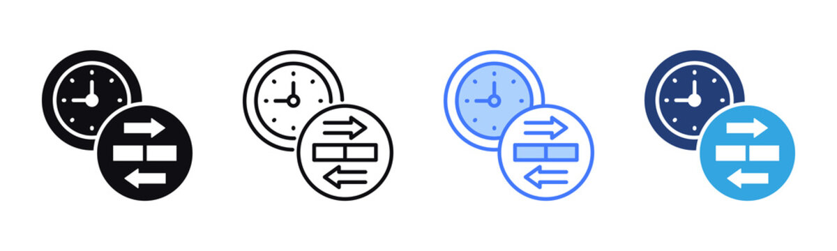 Flextime icon sheet multiple style collection