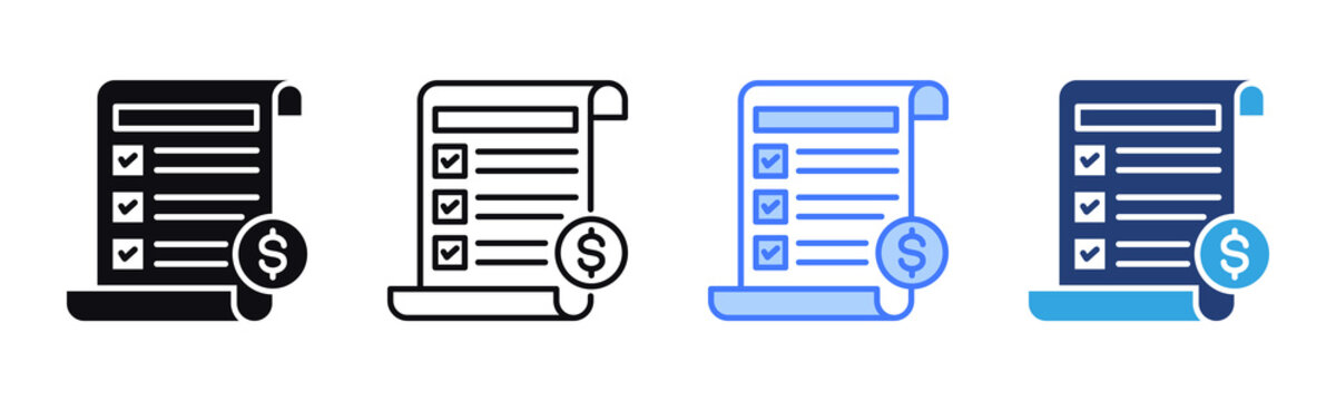 Order Summary icon sheet multiple style collection