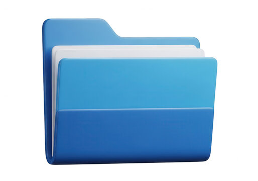Blue folder icon with open and closed versions
