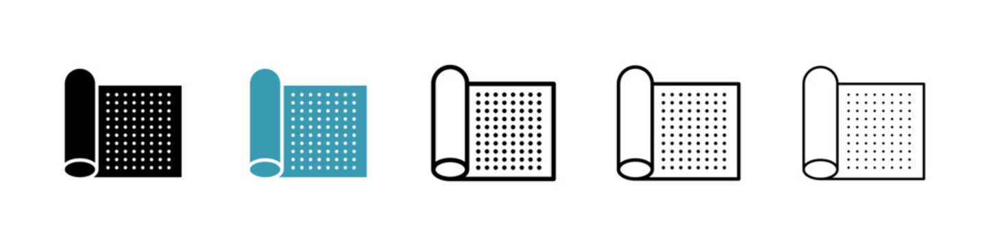 Sandpaper icon in flat style. Basic vector symbol illustration