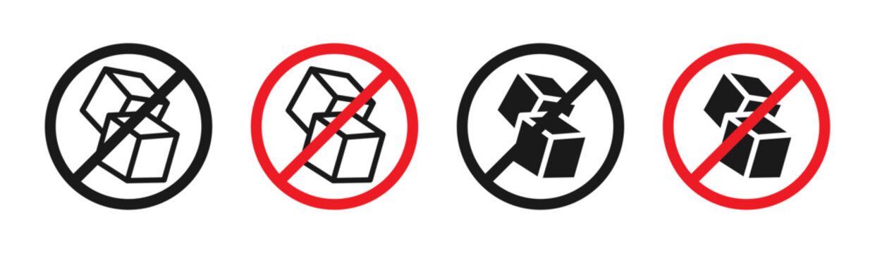 Sugar free icon in flat style. Basic vector symbol illustration