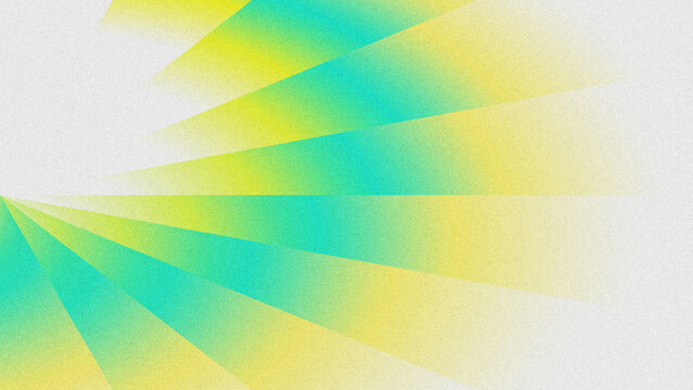 Abstract radial burst background with a grainy texture, featuring a smooth cyan-green-to-yellow gradient.