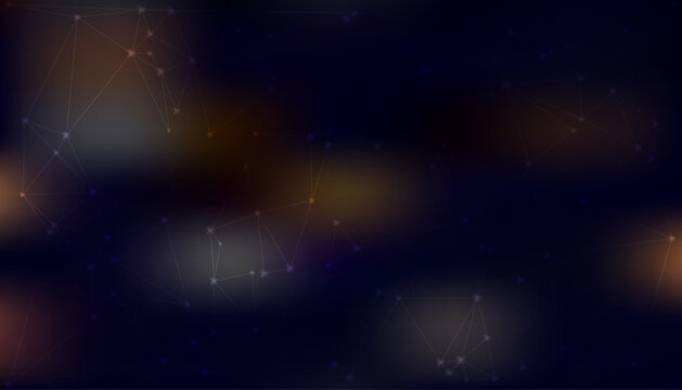 Abstract Constellation Plexus Background. Digital Network Connection Pattern