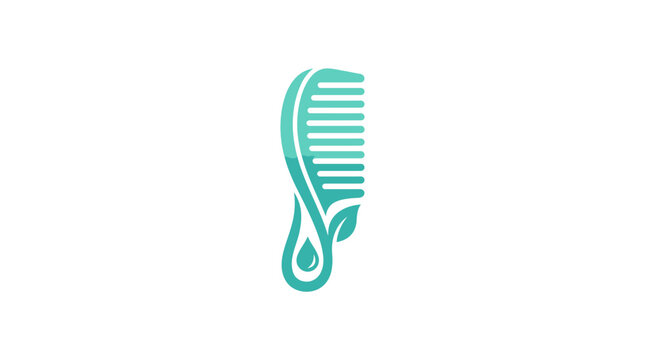 Teal colored wide tooth comb.