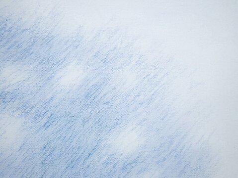 Abstract light blue pencil crayon canvas texture background
