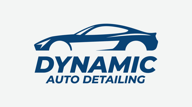 Dynamic Auto Detailing Logo Design.