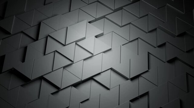 Animated Dark Geometric Triangle Background in 4K