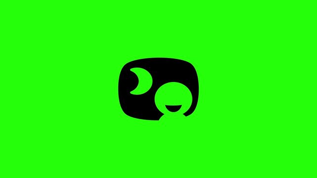 High definition 4K horizontal clip of a camera night portrait scene showing a person silhouette moon backdrop bouncing. Dynamic popup element for dark low light flash configuration menu.