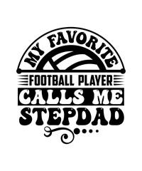 Obraz premium Football family svg bundle