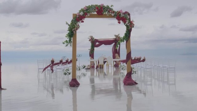 Decoration for a wedding in the Uyuni Salt Flat, Bolivia - Decorating concept