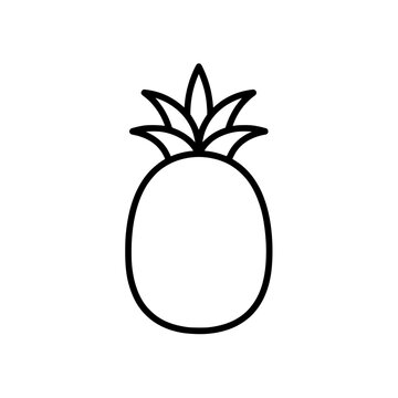 Simple Pineapple Outline Icon