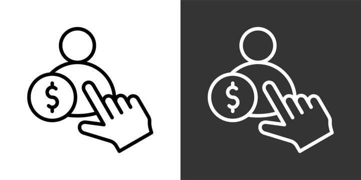 Imputation Black And White Multiple Style Icon Set Collection Pack Vector Illustration 