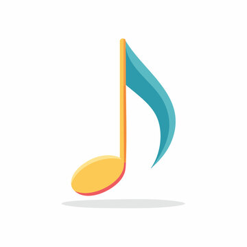 Stylized Musical Note Icon