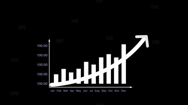 Investing for financial growth concept. Rising income and wages, economic progress, profitable investment portfolio with business revenue growth