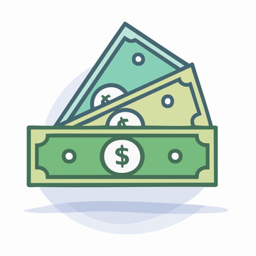 Illustration of US Dollar Bills