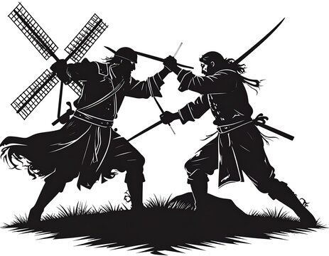 Duel Against Windmill.