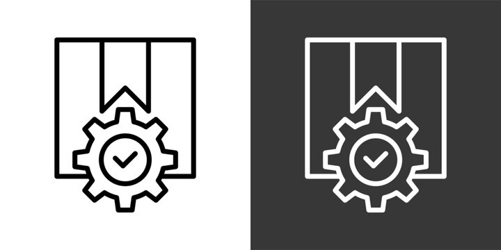Product Management Black And White Multiple Style Icon Set Collection Pack Vector Illustration 
