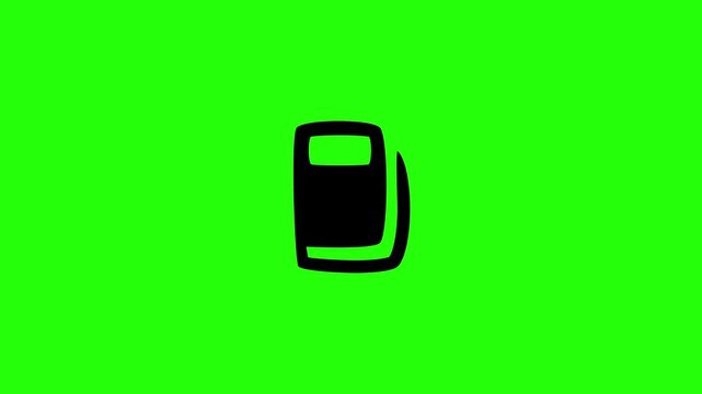 4K horizontal layout featuring a thick hardcover school notebook textbook document binding outline bouncing cleanly. Elegant tactical popup icon for elementary stationery accessories online library ed