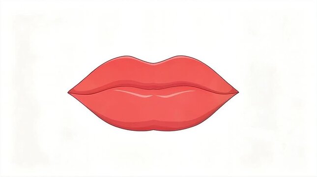 cartoon vector of mouth opening and closing