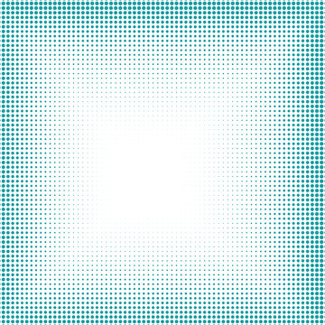 Abstract Background with Halftone Dot Frame Vector &mdash; Semitone Dotted Border Design for Poster, Flyer, Banner and Creative Print