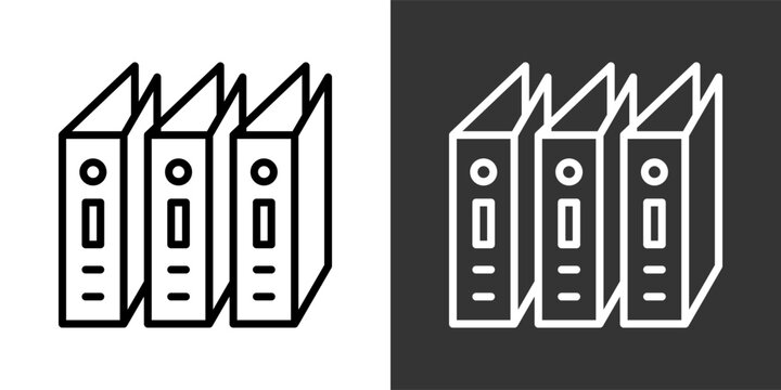 Document Black And White Multiple Style Icon Set Collection Pack Vector Illustration 