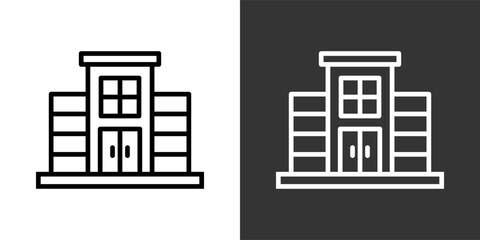 Naklejka premium Office Black And White Multiple Style Icon Set Collection Pack Vector Illustration 
