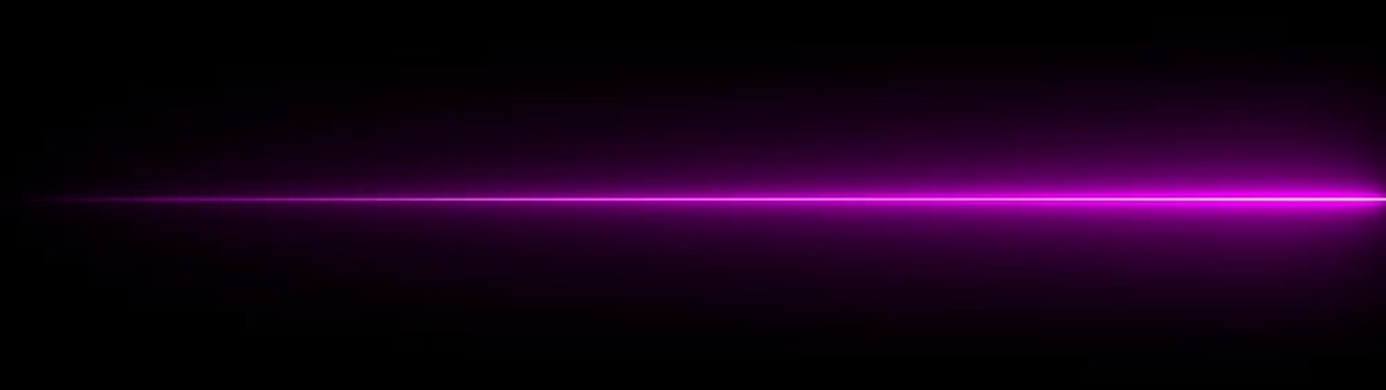 Neon pink laser beam pulse effect moving across dark background, abstract glowing light line animation for motion and digital overlay