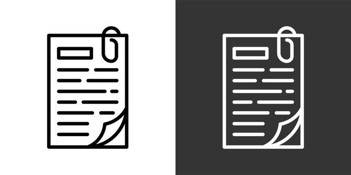Assignment Black And White Multiple Style Icon Set Collection Pack Vector Illustration 