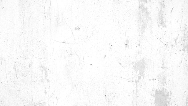 White concrete wall texture with subtle gray patches, scratches, stains, and faint cracks creating aged weathered industrial background