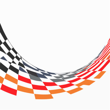 Abstract Racing Flag Pattern