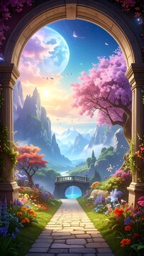 Fantasy Garden Archway.