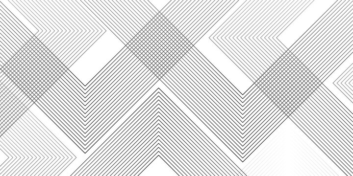 Geometric diagonal oblique vector curve gradient black and white graphic stripe line. Repeated fine diagonal lines Thin slash line stripes diagonal vector elegant background