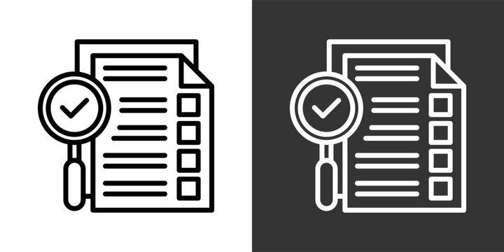 Audit Findings Black And White Multiple Style Icon Set Collection Pack Vector Illustration 
