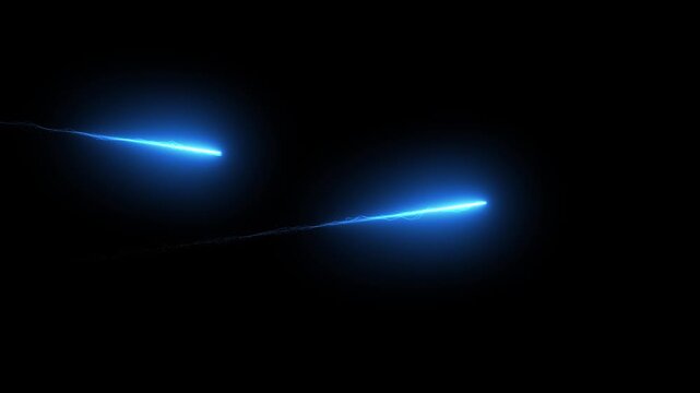 Hand drawn neon lightning spark animation, powerful blue and yellow neon electric shockwave arc overlay, cartoon lightning thunder boom FX, flash glowing energy sparks comic style explosion fx overlay