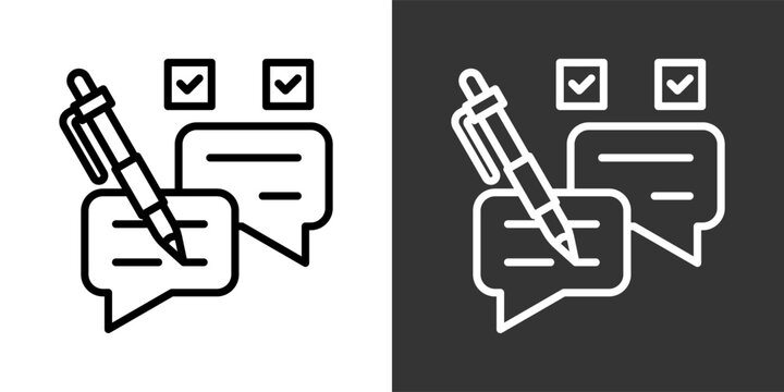 Acceptance Black And White Multiple Style Icon Set Collection Pack Vector Illustration 