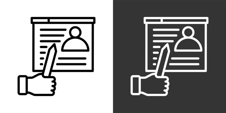 Facilitator Black And White Multiple Style Icon Set Collection Pack Vector Illustration 