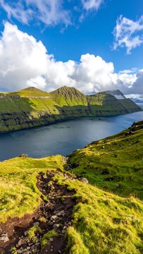 Faroe Islands Landscape.