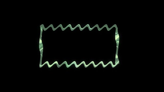 Luxury Abstract Silver Wave Border Frame on Black Background for Elegant Modern Design Template and Premium Futuristic Artwork