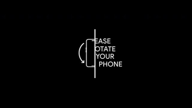 rotate phone animation, mobile orientation prompt, screen rotation icon, smartphone instruction overlay