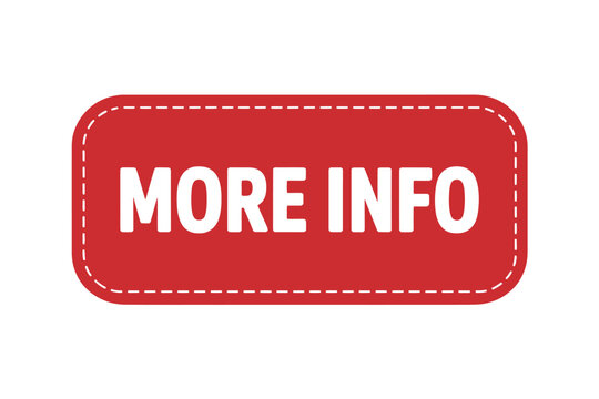 more info button flat icon red white