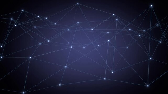 Abstract Morphing Triangular Grid Shape - Modern Technology Background
