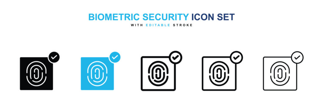 Biometric security icon