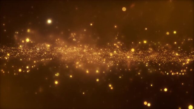 Shimmering specks floating gently in zero gravity multiple depth layers drifting at different velocities