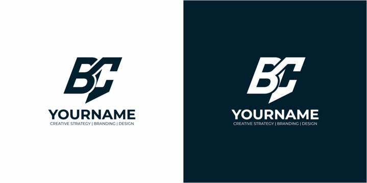 Letter B and C logo design.