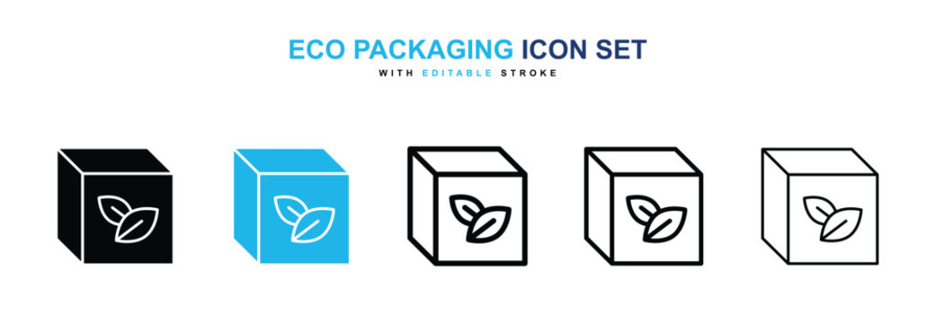 Eco packaging icon